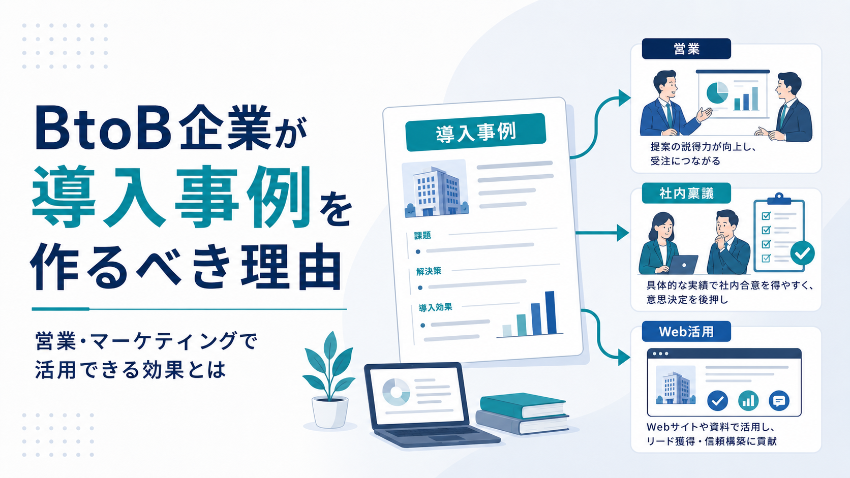 BtoB企業が導入事例を作るべき理由｜営業・マーケティングで活用できる効果とは